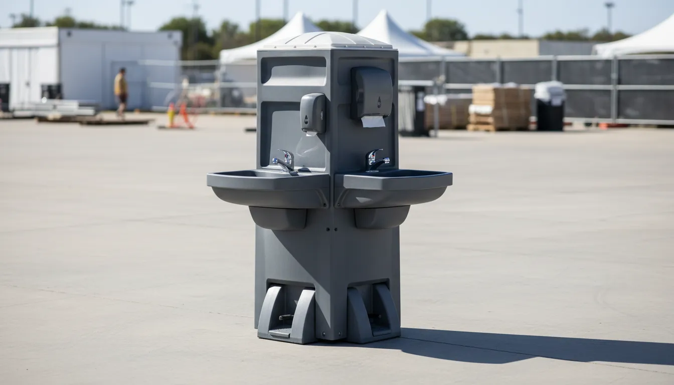 portable hand wash station rental wide