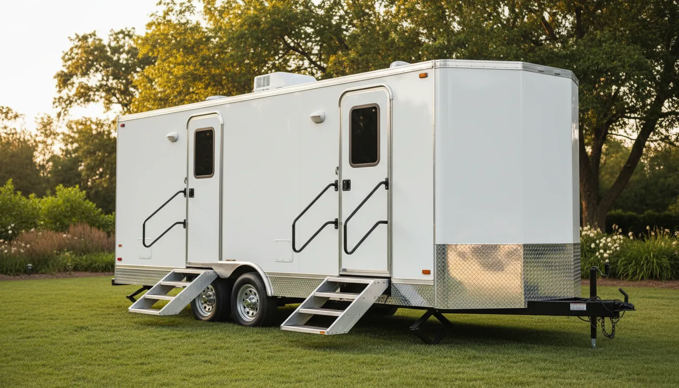 restroom trailer rental wide